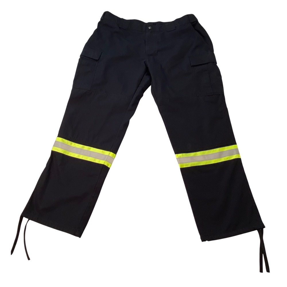 5.11 Tactical Series Cargo Pants Mens 20 Reg Navy Blue Reflective High Vis Work